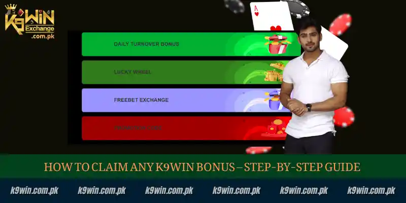 K9WIN Bonus & Offers 2 How to Claim Any K9WIN Bonus